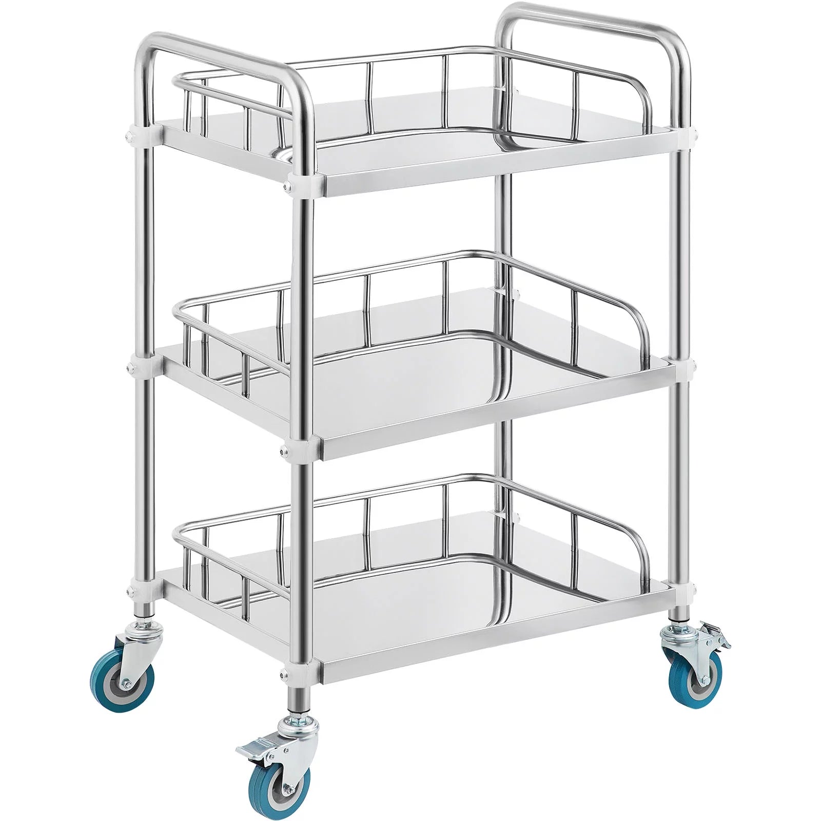 3-Layer Stainless Steel Lab Medical Equipment Cart B6245