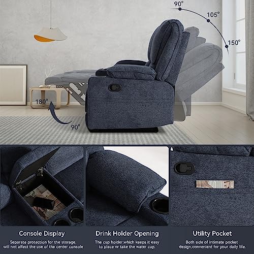 Light Grey 2 Seater Manual Reclining Loveseat Sofa S60195