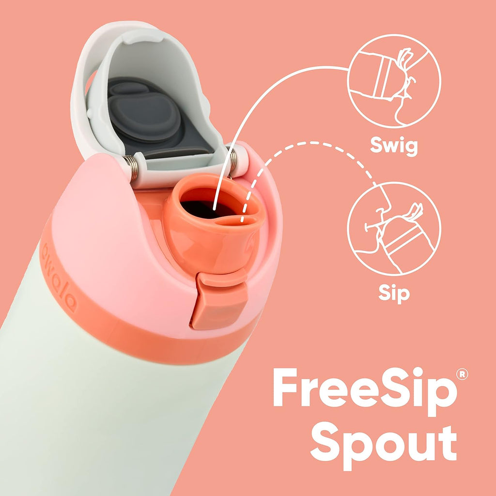 40-oz Insulated Stainless Steel Water Bottle with Straw Brush H289