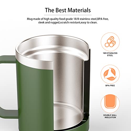 12oz Self Heating Stainless Steel Coffee Mug Z11724