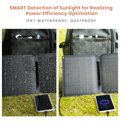 30W Portable Foldable Solar Panel with QC3.0 USB-A/C Port N55684