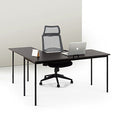 Black Metal Corner Desk with Storage Drawer B10078