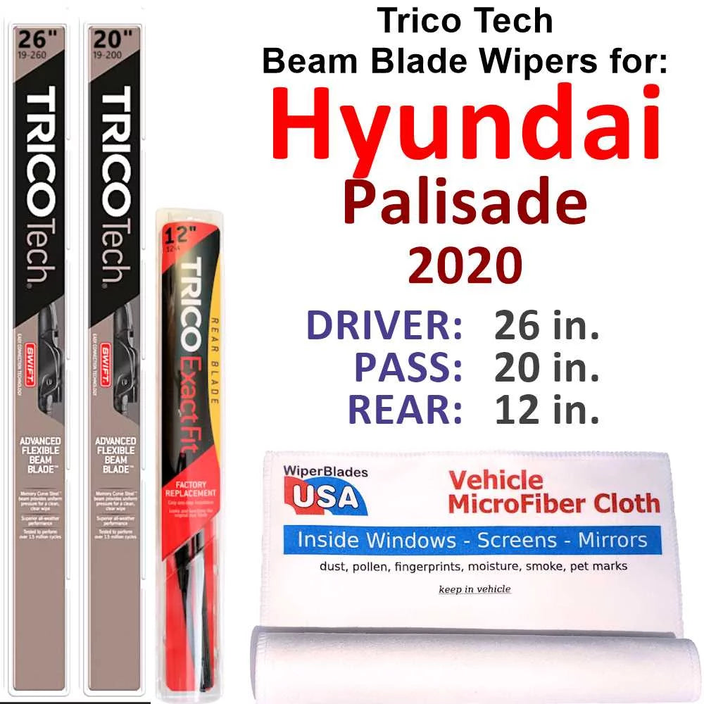 Set of 3 Beam Blade Wipers S87636