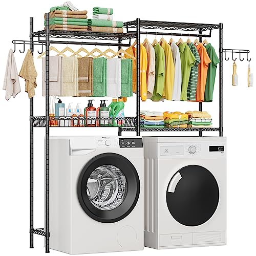 2 Tiers Adjustable Height Clothes Drying Rack J527
