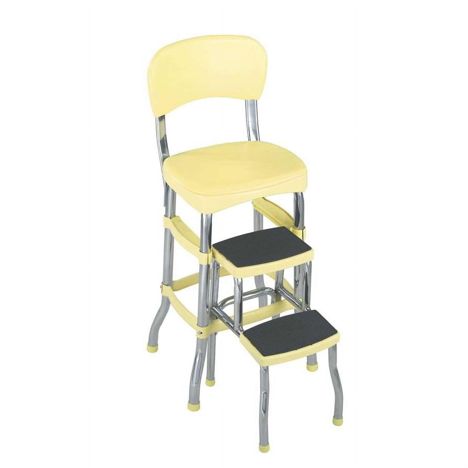 Retro Chair with Step Stool with Sliding Steps O80475