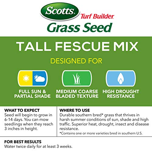 Tall Fescue Grass Seed Mix with Fertilizer and Soil Improver, 5.6 lbs. H867