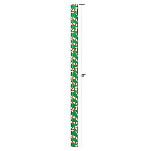 120 sq. ft. 4 Roll Christmas Wrapping Paper Set with 7 Adhesive Bows and 30 Gift Tag Stickers R283454