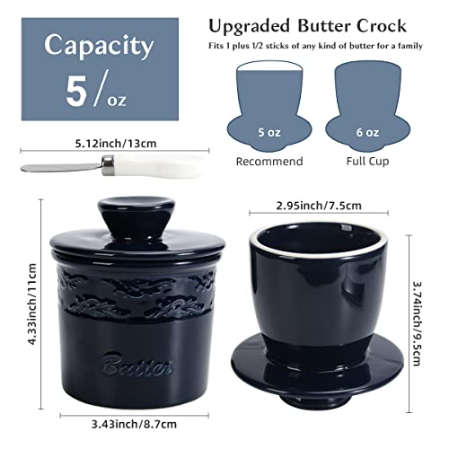 White Ceramic Butter Dish with Lid W880