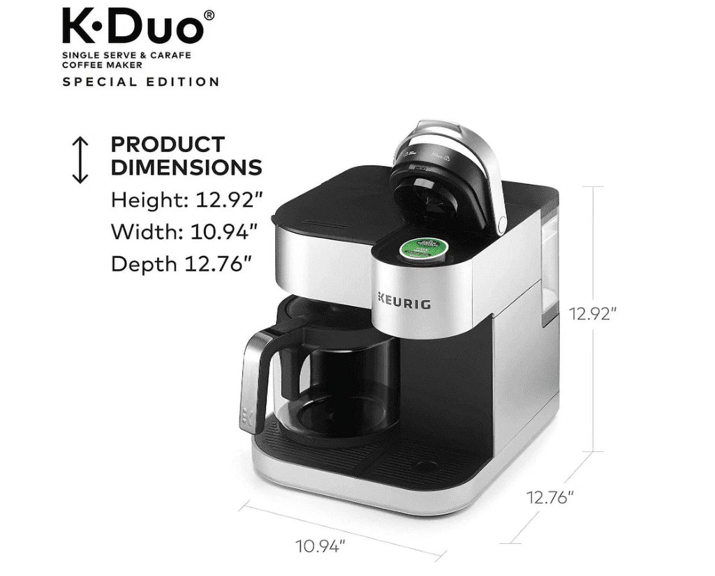 Silver Single Serve and 12-Cup Drip Coffee Maker U507