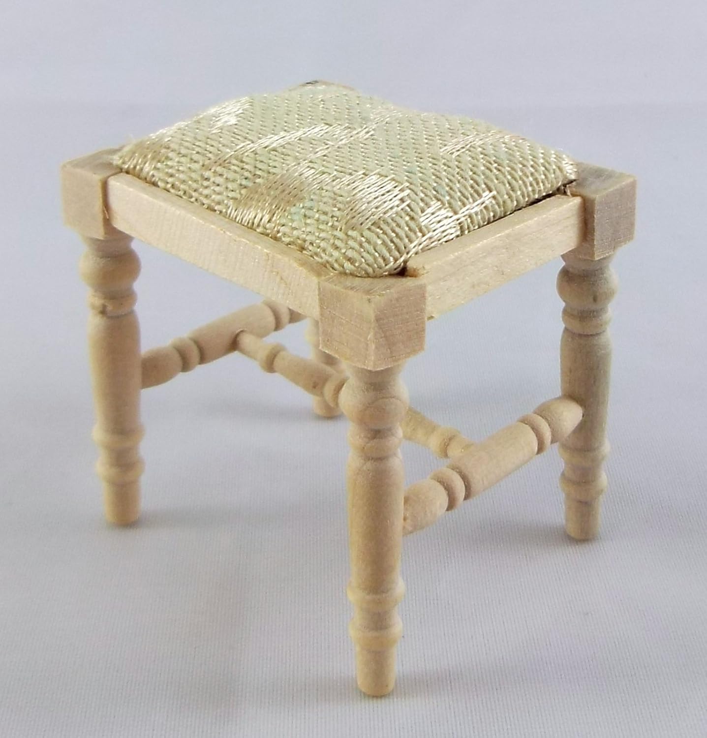 Unfinished Wooden Dressing Table Stool H20078