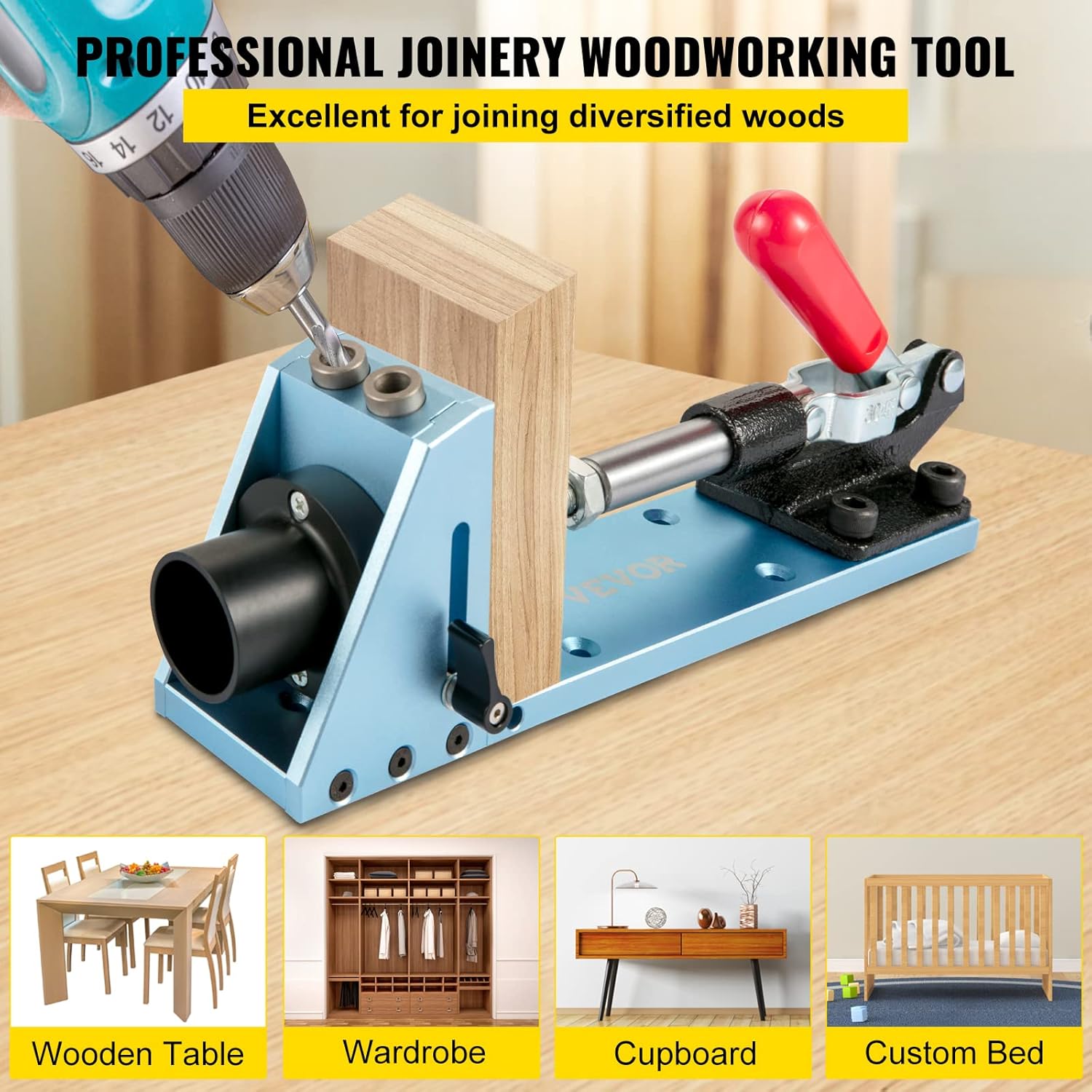 Adjustable Aluminum Pocket Hole Jig Kit X779