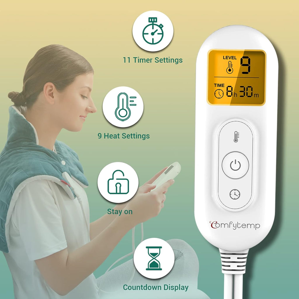 Heating Pad with Strap, 9 Heat Levels, 11 Auto-Off V302138