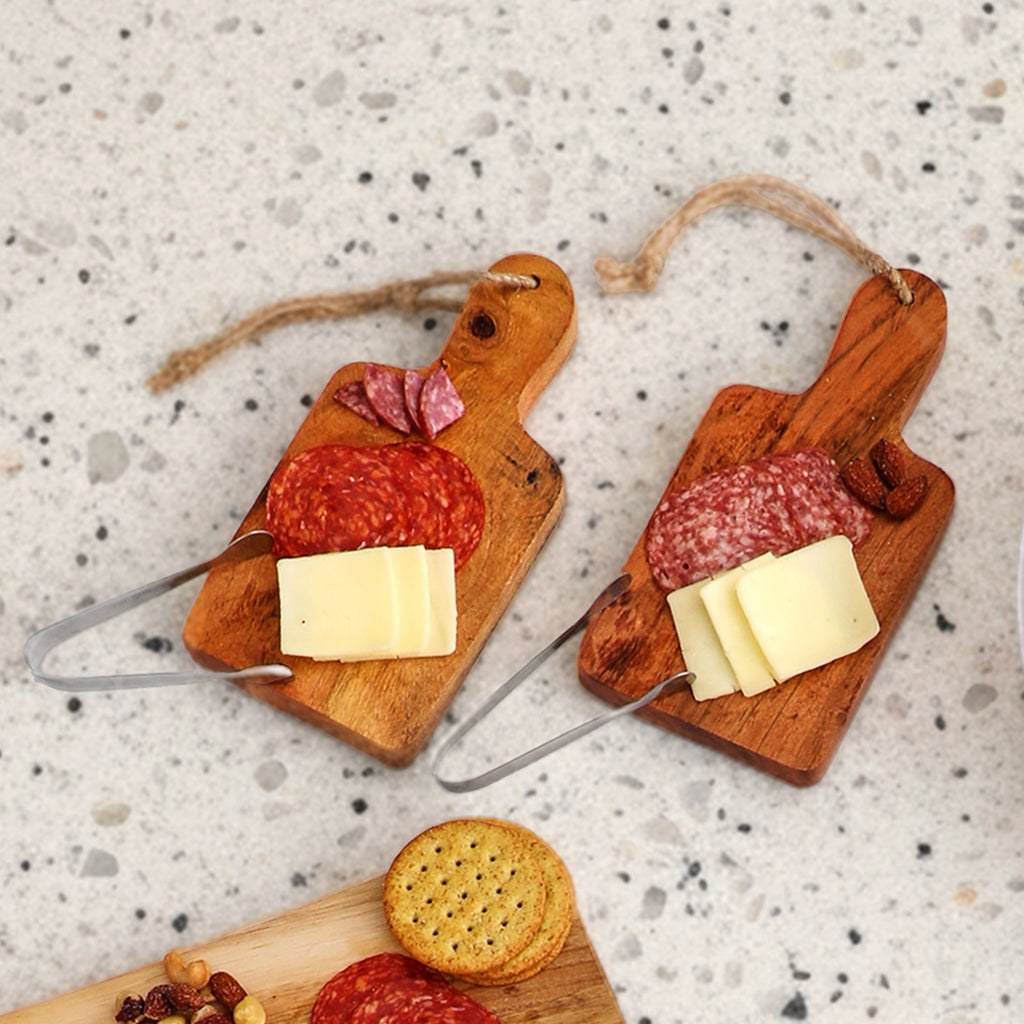 Acacia Wood Set of 2 Charcuterie Boards