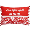 Sunflower Embroidered Decorative Pillow