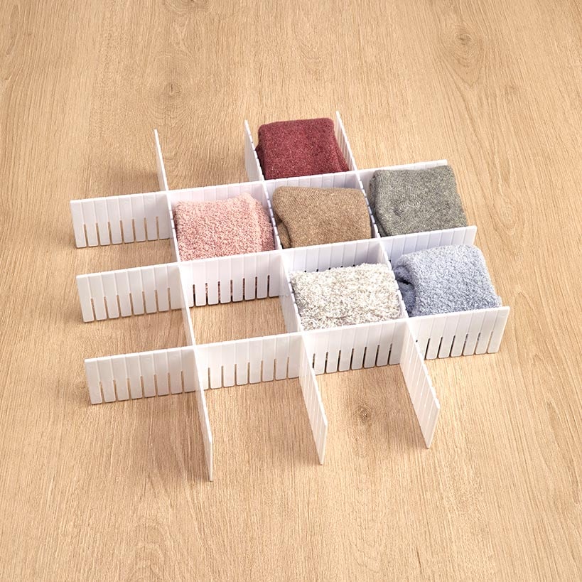 6-Pc. Adjustable Drawer Dividers