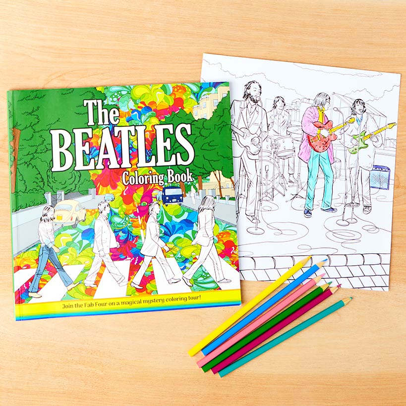 The Beatles Adult Coloring Book for Relaxation and Stress Relief