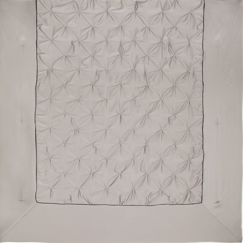 Ashlyn Ruched Full/Queen Comforter and Sham