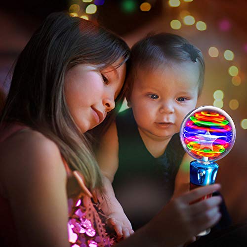 7.5 Inch Light Up Magic Ball Toy Wands, Set of 2 C7772