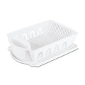 White Sink Dish Rack Drainer O670