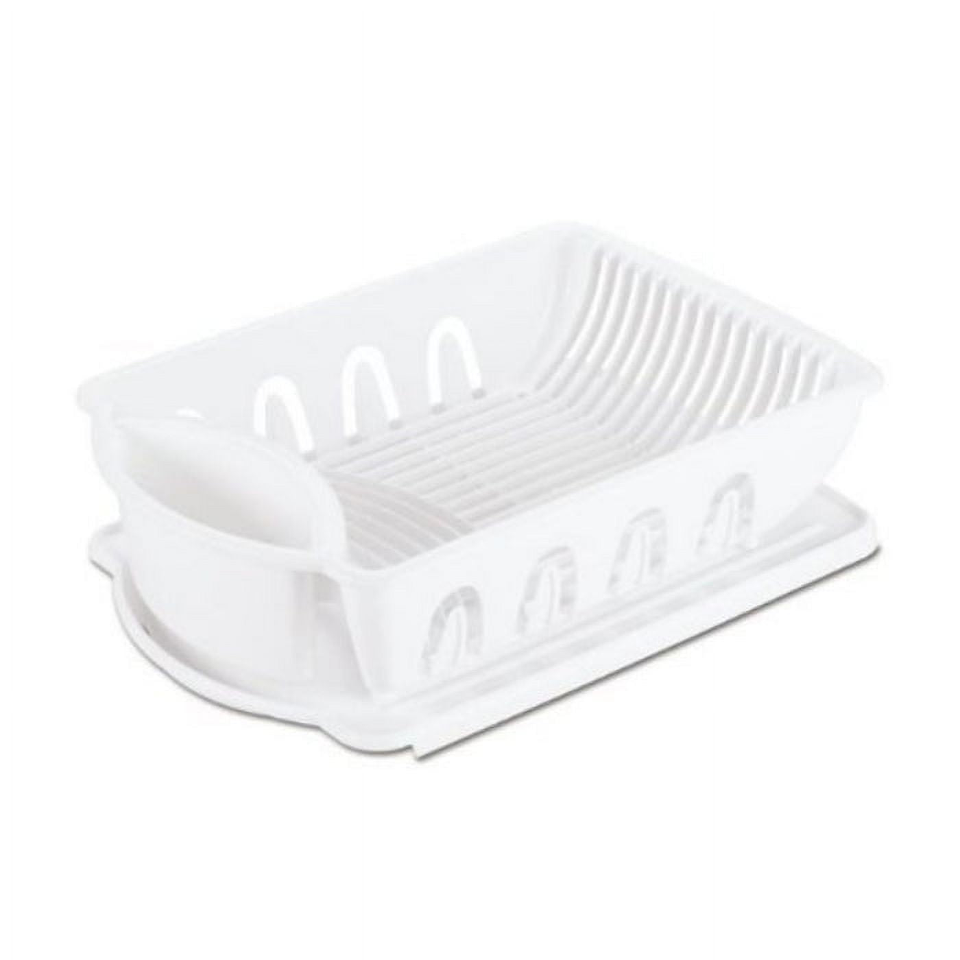 White Sink Dish Rack Drainer O670