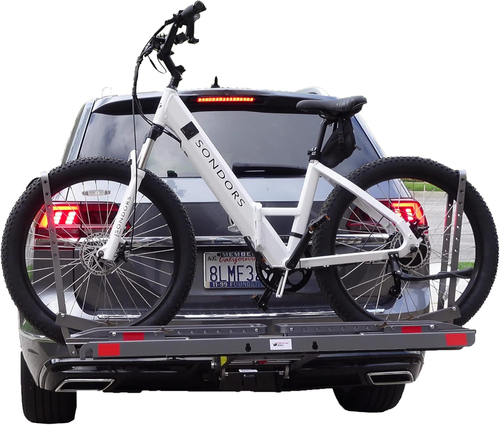 3" Wide Double Hitch Mount E-Bike Rack B4336
