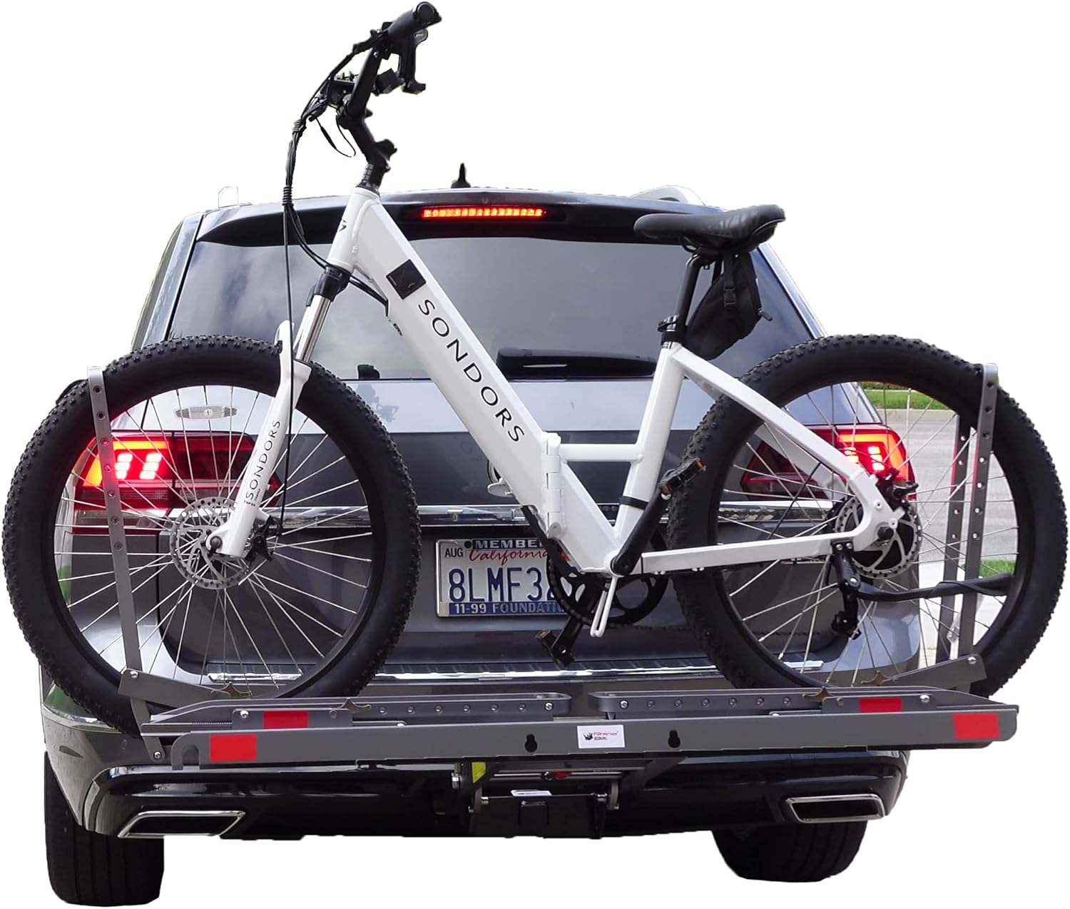 3" Wide Double Hitch Mount E-Bike Rack B4336