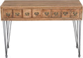Solid Wood Console Table with Apothecary Drawers O492
