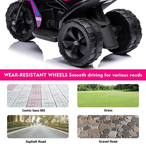 6V Kids Ride on Motorcycle, 3 Wheeled Electric Motorcycle A362