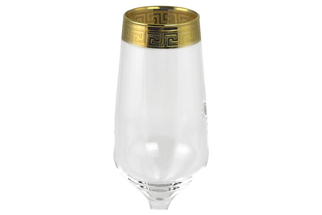6 Piece Flute Glass Set B9748