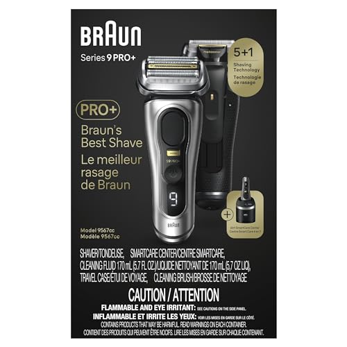Series 9 PRO+ Electric Razor with 5 Pro Shave Elements, Precision Long Hair Trimmer, SmartCare Center, Wet & Dry, 60min Battery Runtime H426
