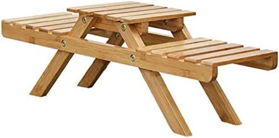 2 Tier Ladder Wood Folding Plant Stand D84652