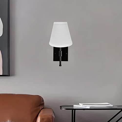 Brown Barrel Fabric Lamp Shades Set of 2 H50890