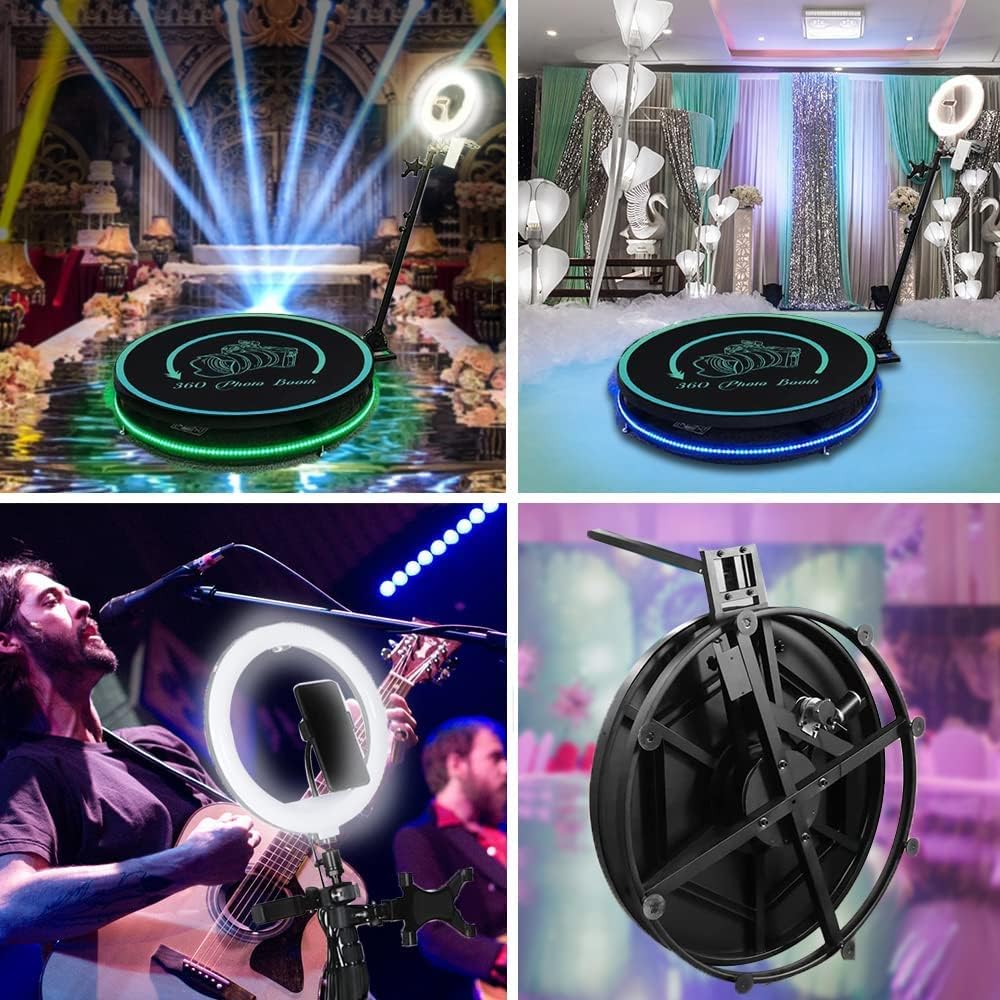 27'' 360 Photo Booth Machine with Ring Light A63328
