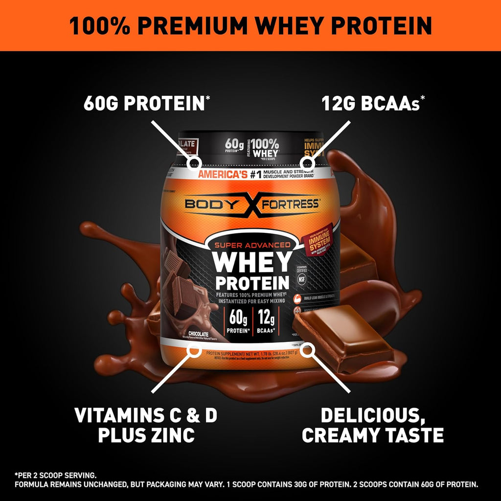 100% Whey Protein Powder Chocolate 1.78lbs & Creatine Monohydrate Micronized Powder 500G 5000mg Per Serv G293182
