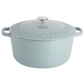 6-Quart Aqua Blue Cast Iron Dutch Oven J54930