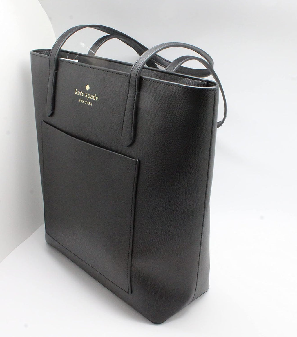 Black Leather Tote D137335