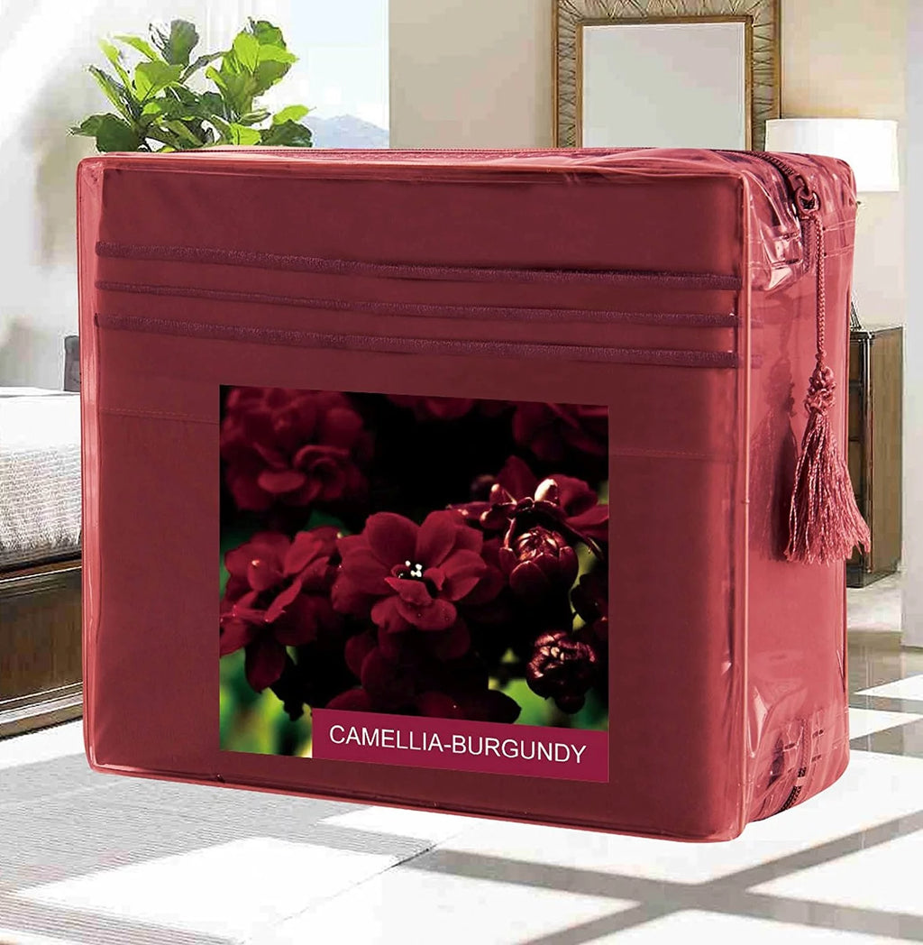 Black Queen 4-Piece Deep Pocket Bed Sheet Set J541