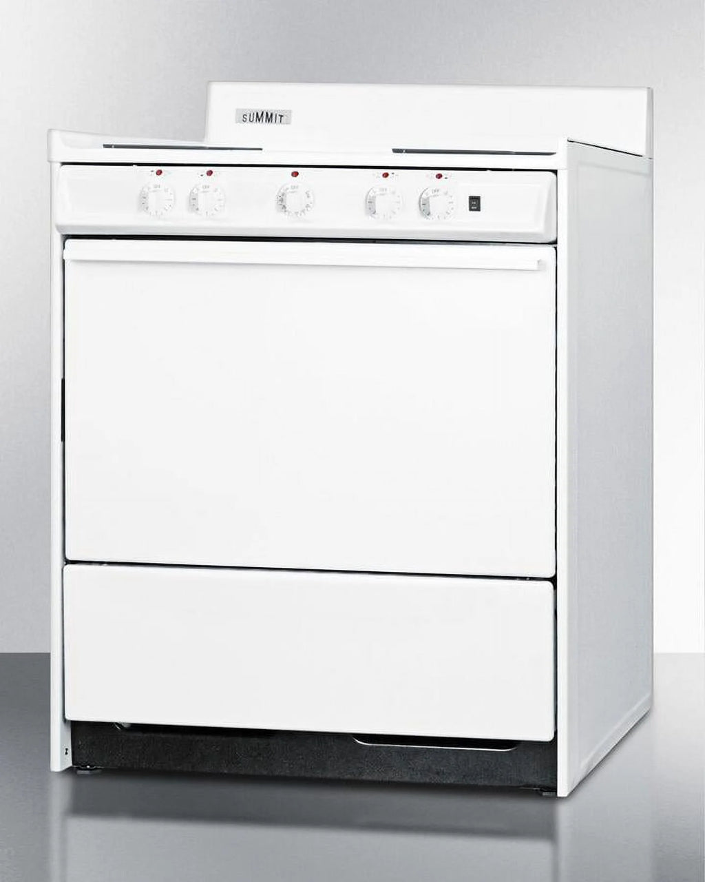 30" Freestanding Electric Range with 4 Burners 3.6 Cu. Ft. Capacity Manual Clean Storage Drawer Porcelain Oven in White E813