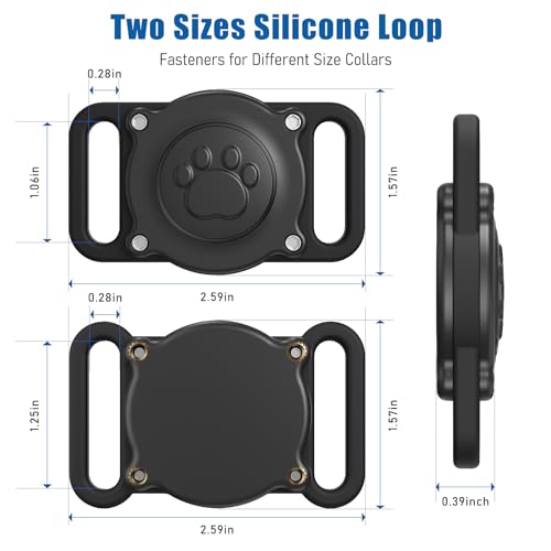 IP68 Waterproof Hard PC AirTag Holder for Dog & Cat Collar (1 Pack) A664006
