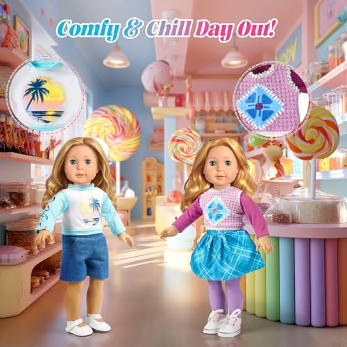 18 Inch Doll Clothes and Accessories Outfits Sets L8416