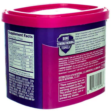 Calcium Soft Chews Caramel 60 Each (Pack of 3) Z92053