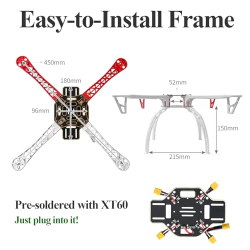 Drone Kit DIY Quadcopter Set Frame Pixhawk GPS Power Module ESC Brushless Motor Prop Battery Accessory Guild Book Video J34574