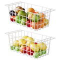 17.5 inch 2Packs Metal Wire Freezer Basket with Hanging Handles V921