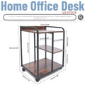 3-Tier Rolling Printer Stand with Storage Cart N443195