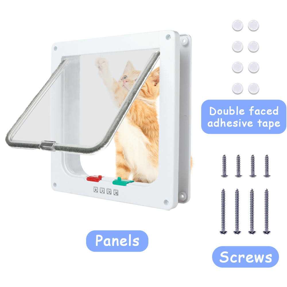 4 Way Locking Cat Flap Door R7941