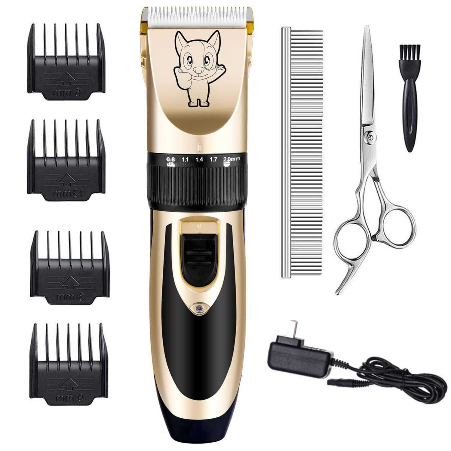 Dog Grooming Kit Clippers Low Noise Electric Quiet Rechargeable Cordless H821