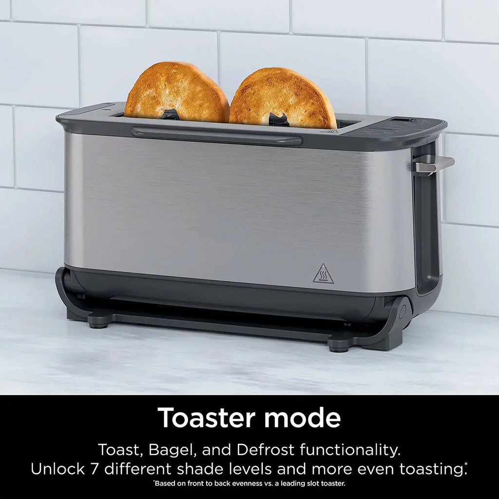 2-in-1 Compact Toaster Oven 2-Slice Capacity Stainless Steel G50592