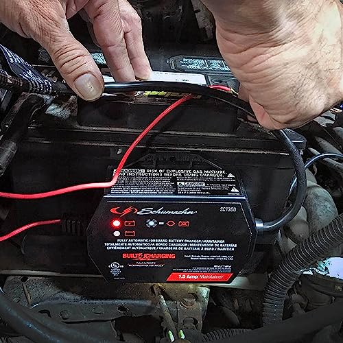 3-in-1 Fully Automatic 1.5 Amps 6 Volt 12 Volt Battery Charger and Maintainer G251760