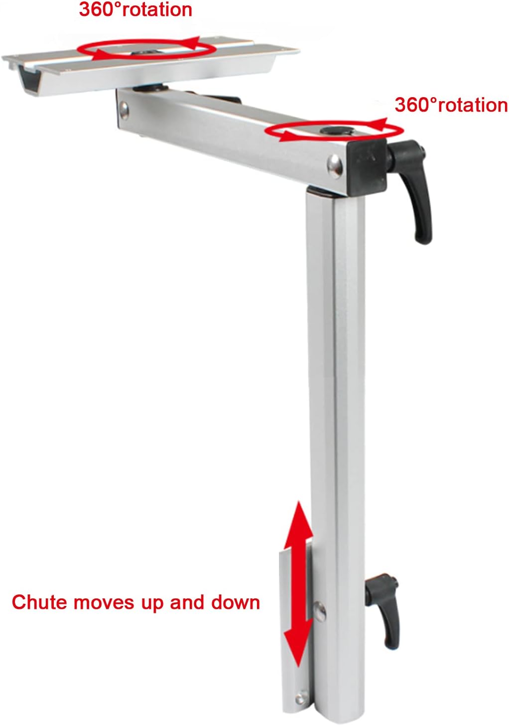 360 Degrees Rotatable Adjustable Removable Laptop Table Leg Bracket O6334