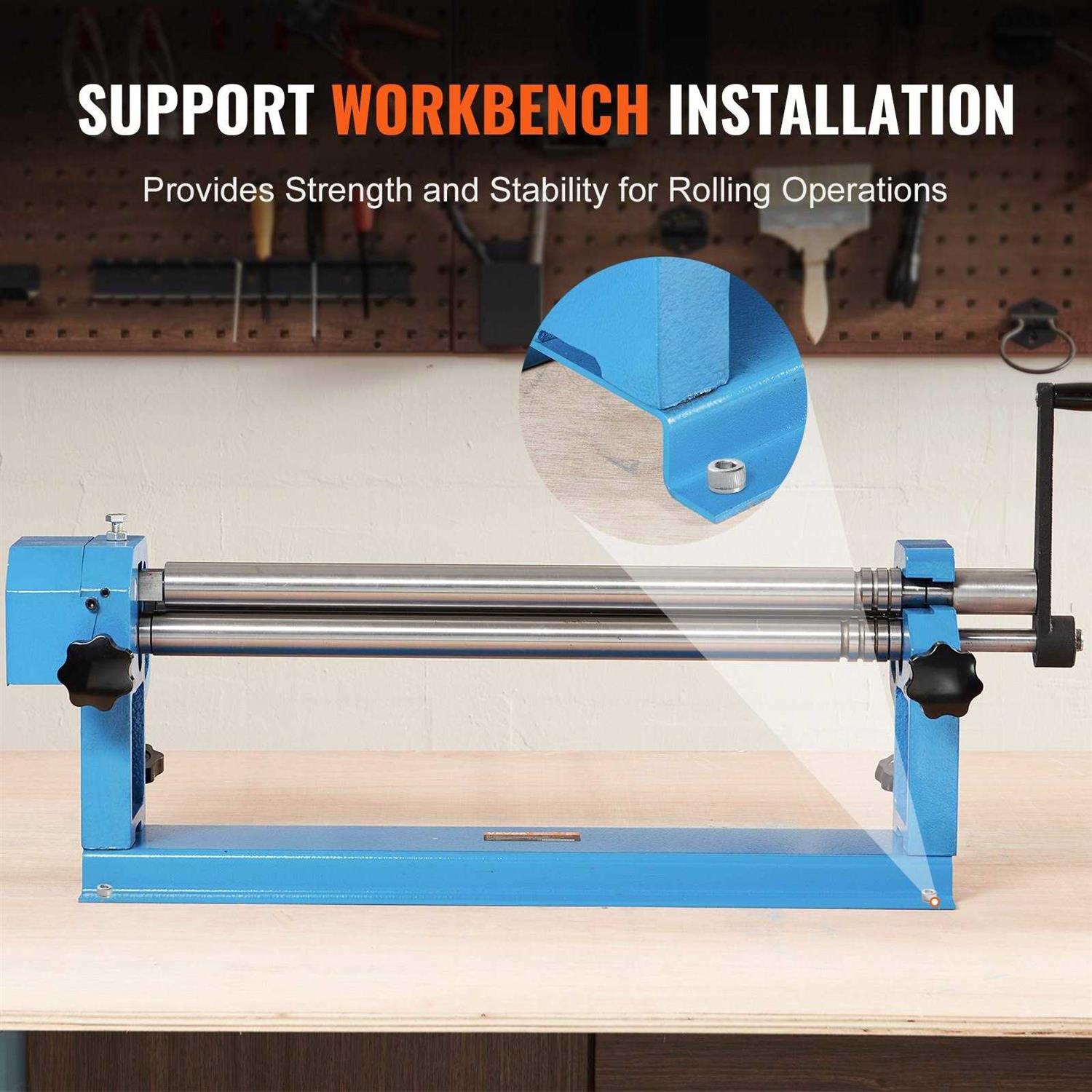 Slip Roll Machine with 2 Detachable Rollers M215364